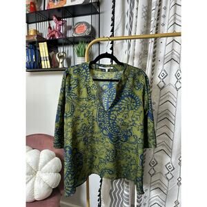 Collective Concepts Large Blue & Green Shirt